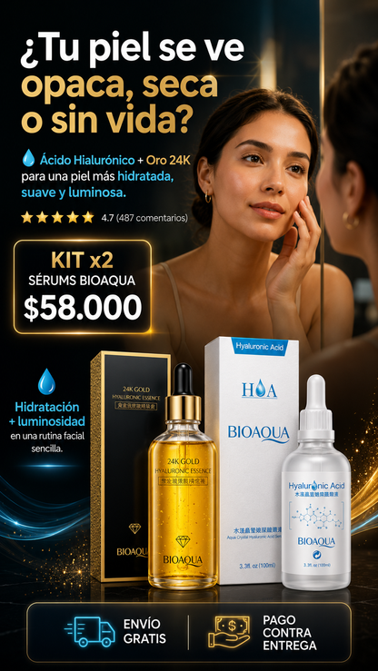 KIT X 2 SERUM BIOAQUA BQY00217-BQY03966