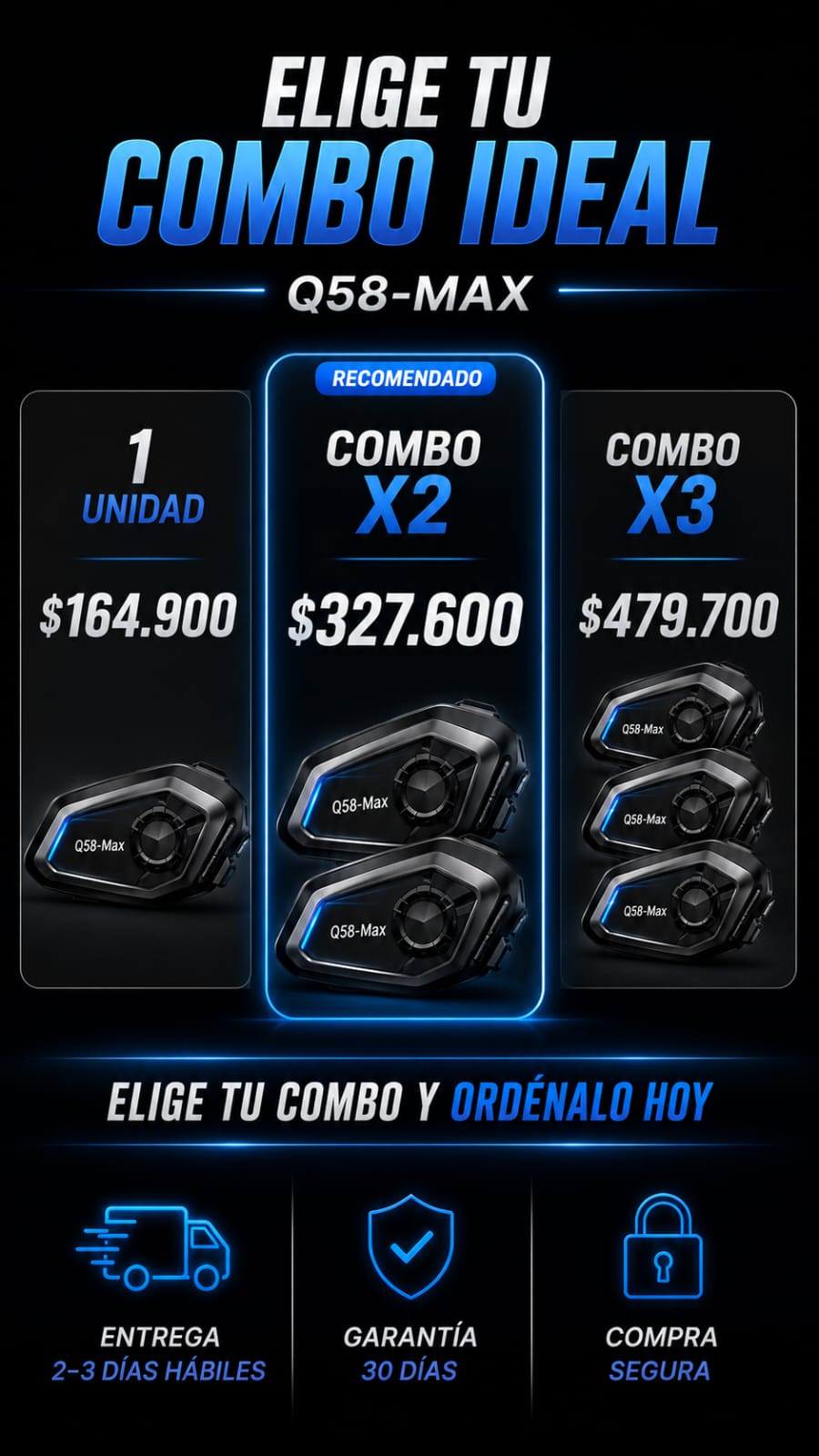 Intercomunicador Doble Q58